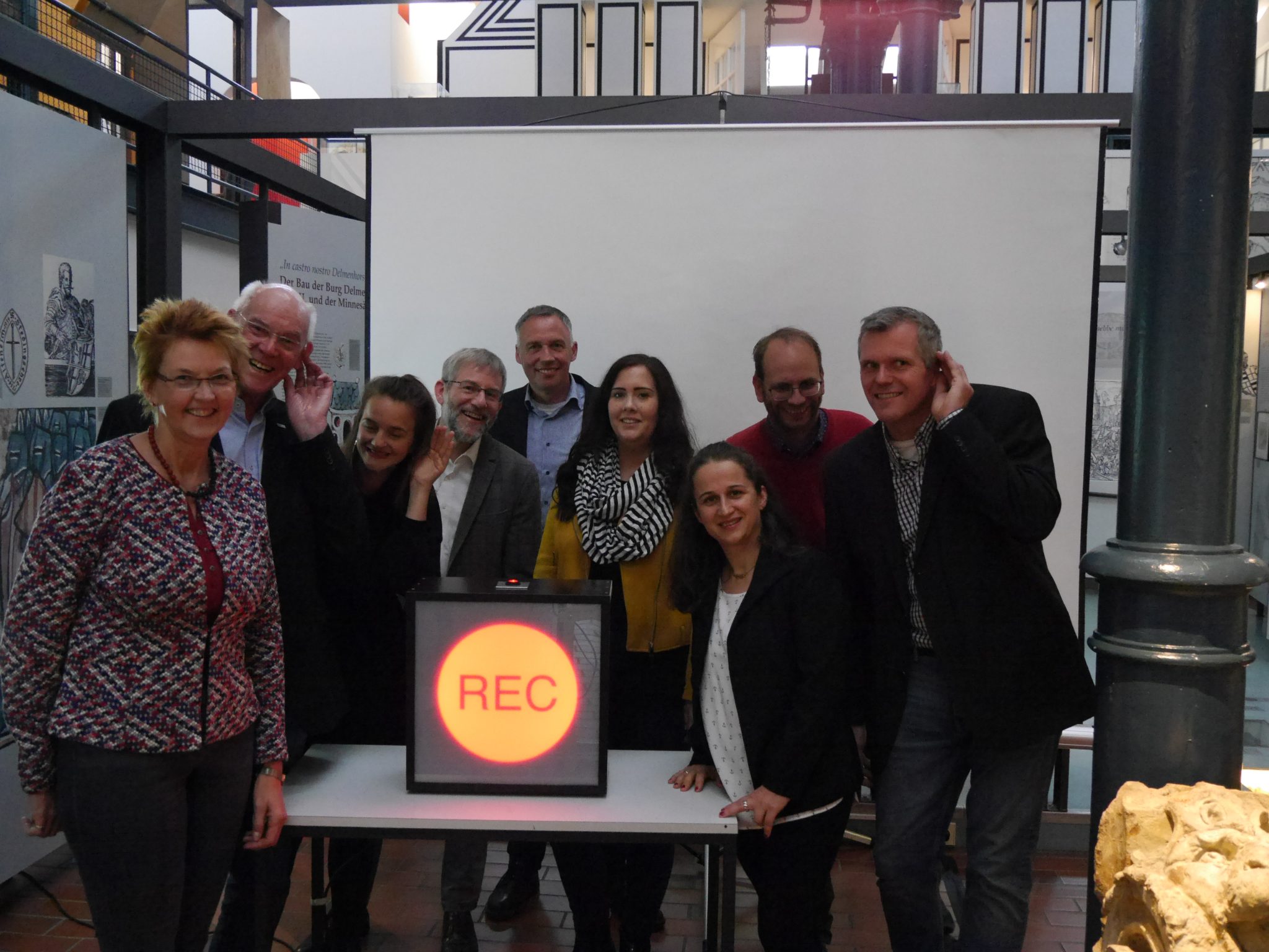 Pressekonferenz im Stadtmuseum auf der Nordwolle zum Projektstart von Mitschnitt Delmenhorst